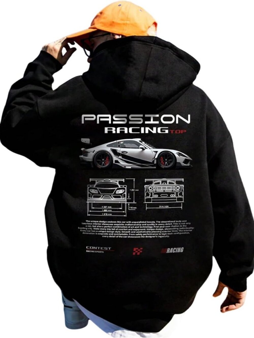 Vintage Graphic Hoodie for Men | Long Sleeve Thermal Sweatshirt | Casual Style